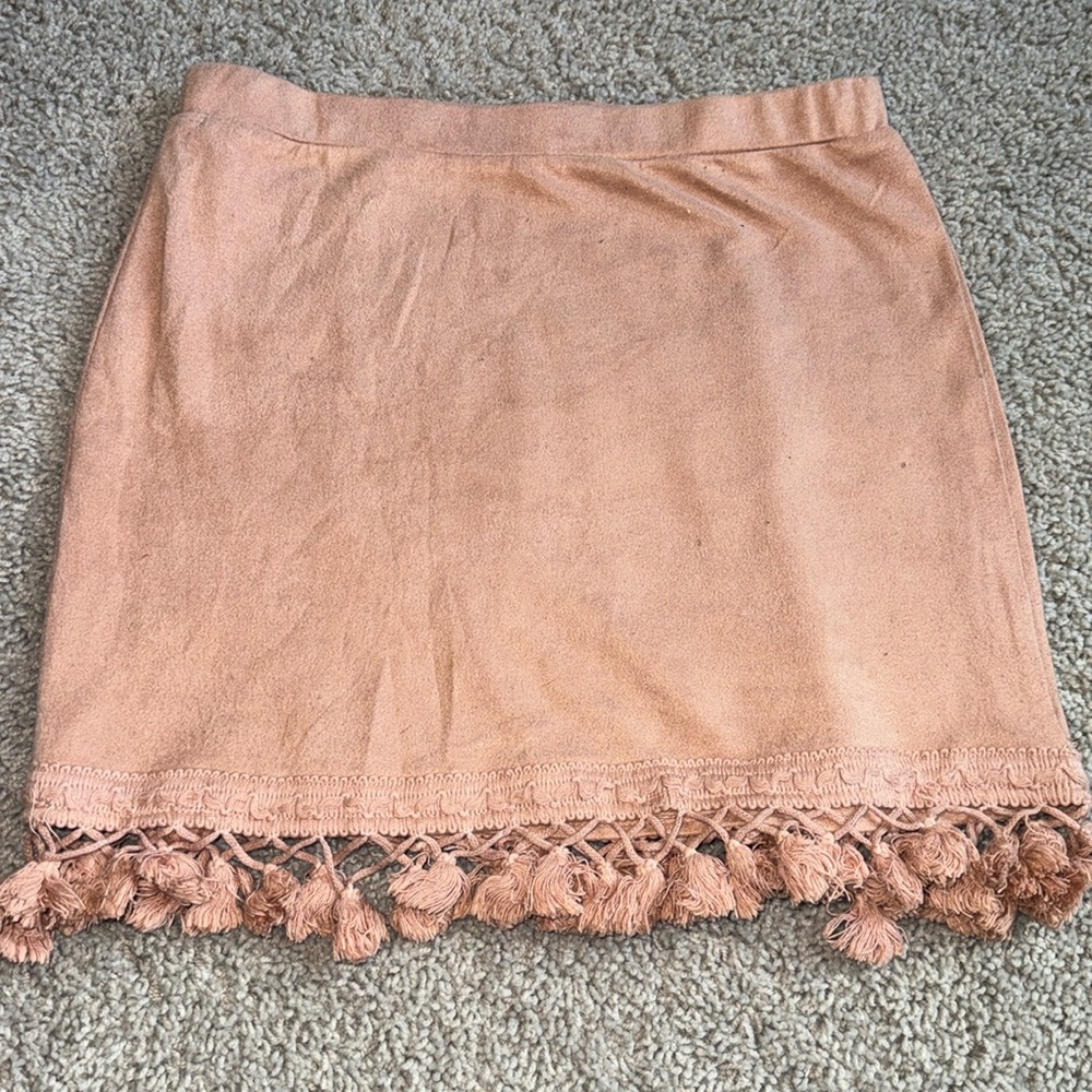 Boho mini skirt